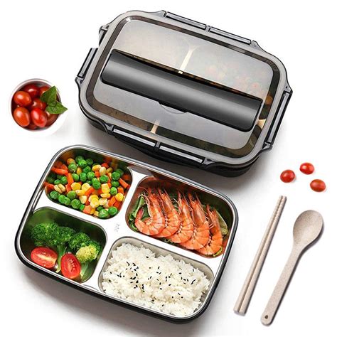 best bento box stainless steel|best leakproof bento lunch boxes.